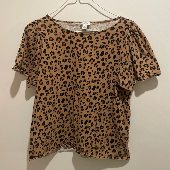 J Crew Cheetah Tee - Picture 1 of 2
